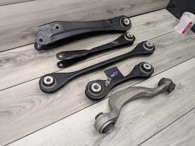 18-24 OEM BMW G01 G02 X3 X4 REAR Left Driver Side Upper Lower Control Arm SET