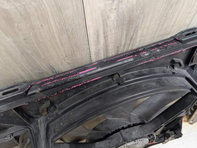 *NOTE* BMW F85 F86 X5M X6M Engine S63R Radiator Condenser Fan Shroud ASSEMBLY