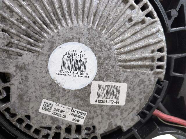 *NOTE* BMW F85 F86 X5M X6M Engine S63R Radiator Condenser Fan Shroud ASSEMBLY