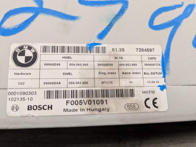 OEM BMW F02 F10 F25 X3 528 535 550 750 Trunk Lid Tailgate Lift Control Module