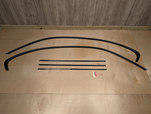 *15-20 OEM BMW F80 M3 F30 BLACK GLOSSY Shadow Line Frame Molding Door Body Trim