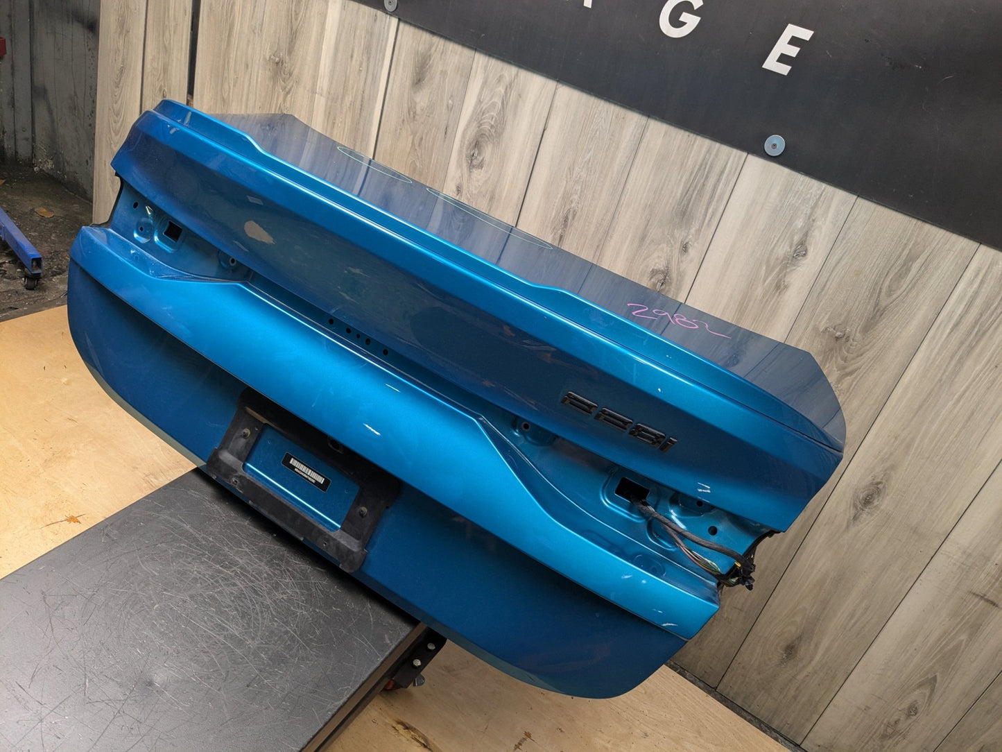 *20-24 OEM BMW F44 228 M235 Rear Trunk Lid Panel Deck Shell Blue C1G