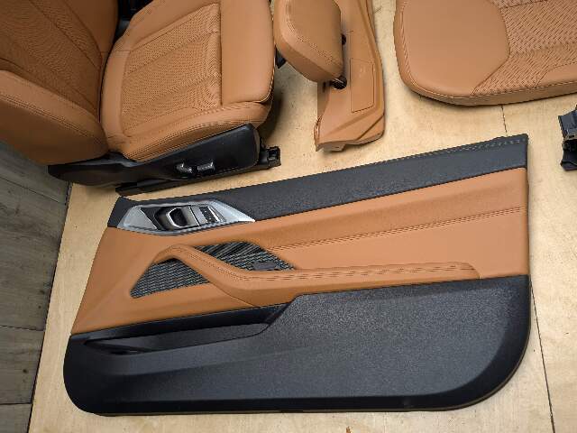21-24 OEM BMW G23 430 M440 Front Rear BROWN Interior Seats Door Panels