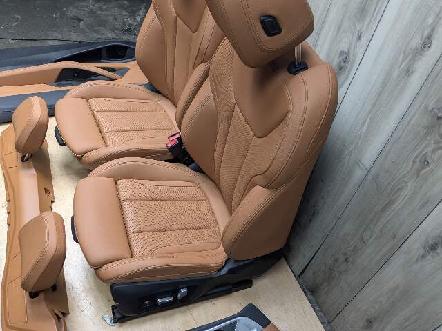 21-24 OEM BMW G23 430 M440 Front Rear BROWN Interior Seats Door Panels