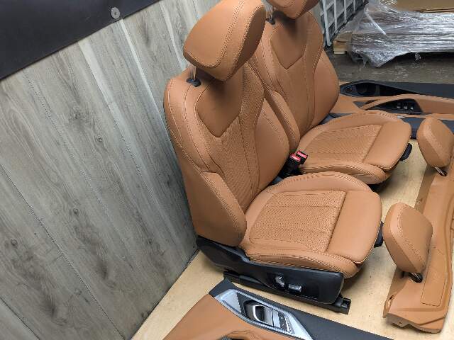 21-24 OEM BMW G23 430 M440 Front Rear BROWN Interior Seats Door Panels