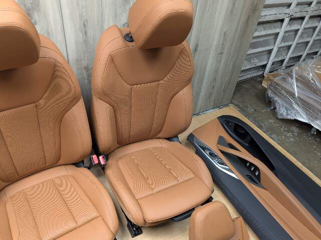 21-24 OEM BMW G23 430 M440 Front Rear BROWN Interior Seats Door Panels
