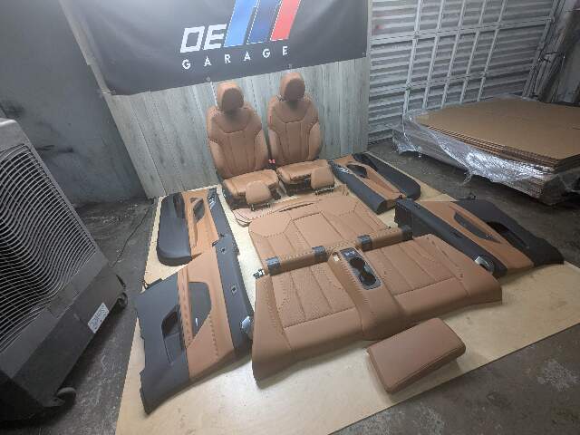 21-24 OEM BMW G23 430 M440 Front Rear BROWN Interior Seats Door Panels
