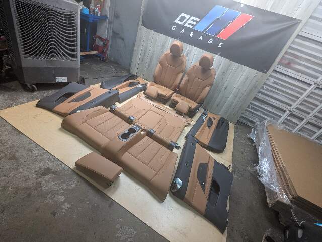 21-24 OEM BMW G23 430 M440 Front Rear BROWN Interior Seats Door Panels