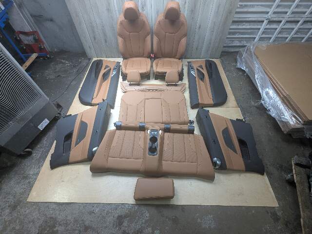 21-24 OEM BMW G23 430 M440 Front Rear BROWN Interior Seats Door Panels