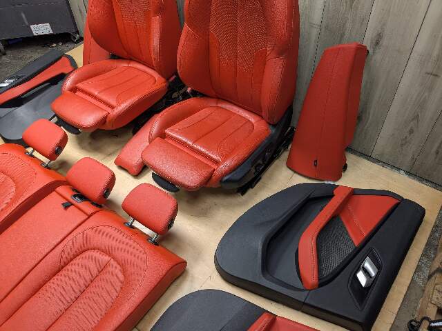 20-24 OEM BMW F44 228 M235 Front Rear RED Interior Seats Door Panels COMPLETE