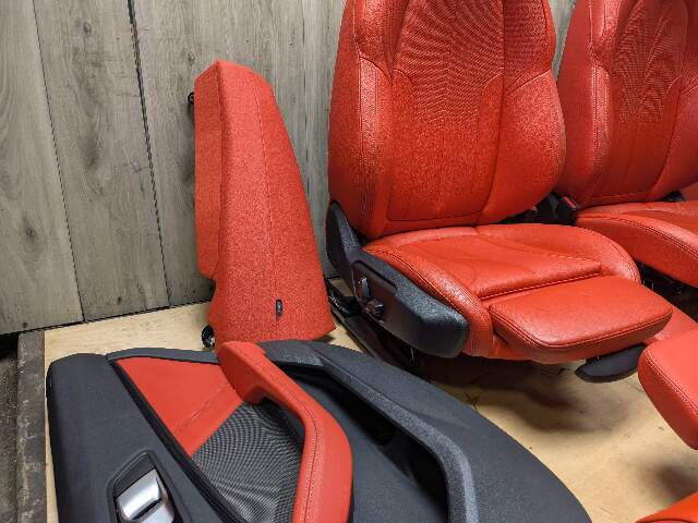 20-24 OEM BMW F44 228 M235 Front Rear RED Interior Seats Door Panels COMPLETE