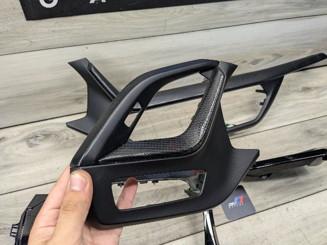 20-24 OEM BMW F44 228 M235 Center Console Dash Interior Trim SET Black