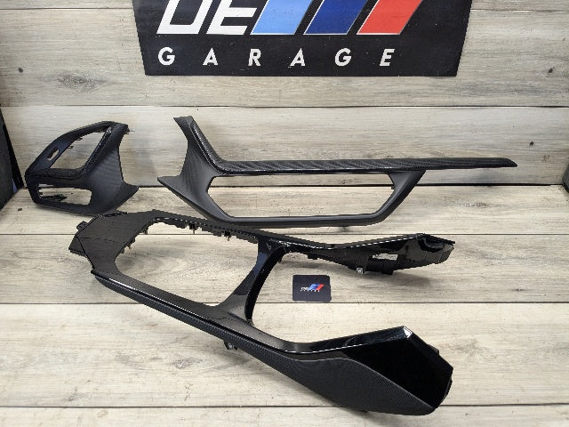 20-24 OEM BMW F44 228 M235 Center Console Dash Interior Trim SET Black
