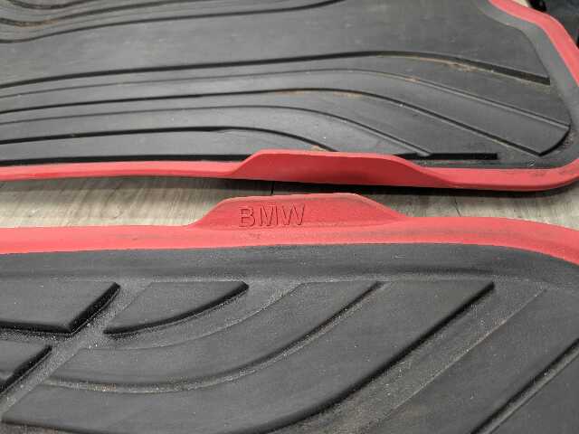 OEM BMW F32 F33 F36 F82 F83 Front Left Right All Weather Floor Rubber Mats PAIR