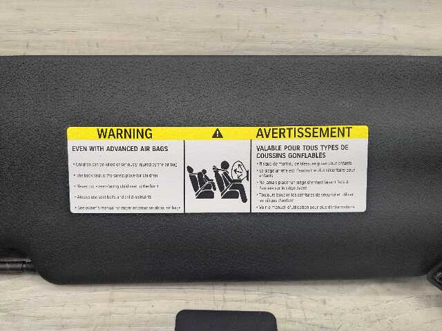 20-24 OEM BMW F44 228 M235 Right Passenger Side Sun Visor Shade Black