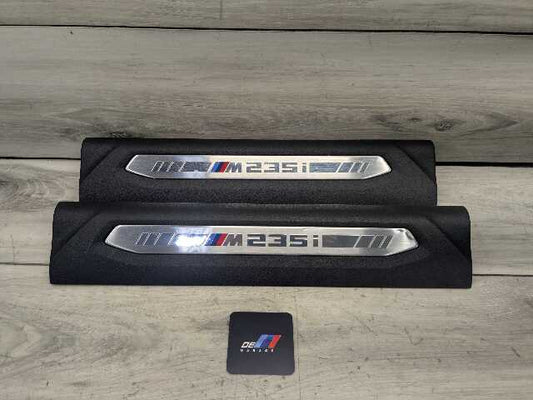 20-24 OEM BMW F44 M235i Front Left Right Door Sill Plate Molding Trim PAIR