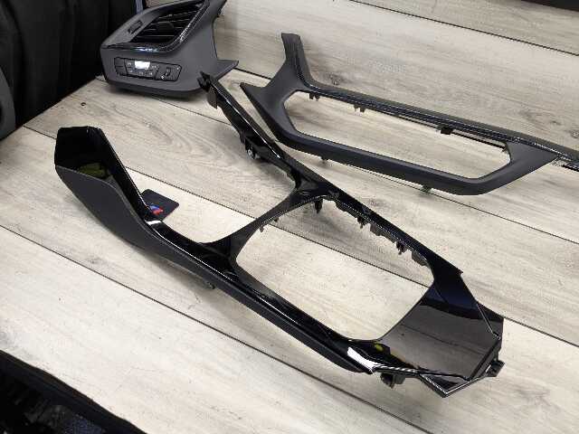 20-24 OEM BMW F44 228 M235 Center Console Dash Interior Trim SET Black
