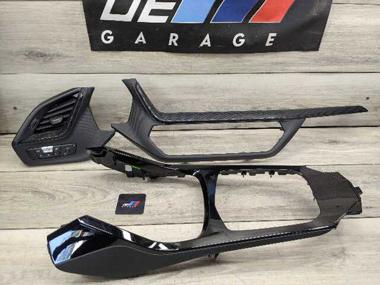 20-24 OEM BMW F44 228 M235 Center Console Dash Interior Trim SET Black
