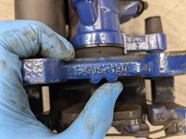 18-24 OEM BMW F39 F44 M35iX M235iX REAR Left Driver Side Brake Caliper BLUE