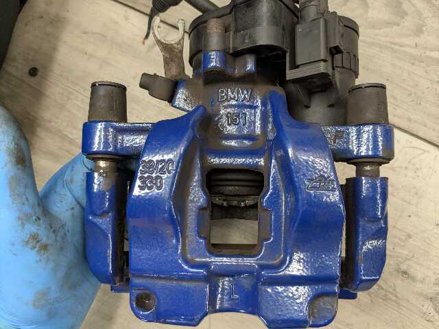 18-24 OEM BMW F39 F44 M35iX M235iX REAR Left Driver Side Brake Caliper BLUE