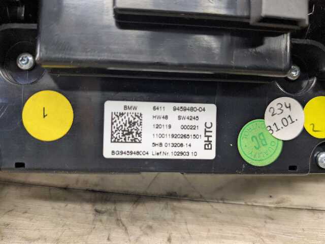 OEM BMW G20 G22 G23 G26 G80 G82 G83 AC Vent Heater Climate Control Switch Panel
