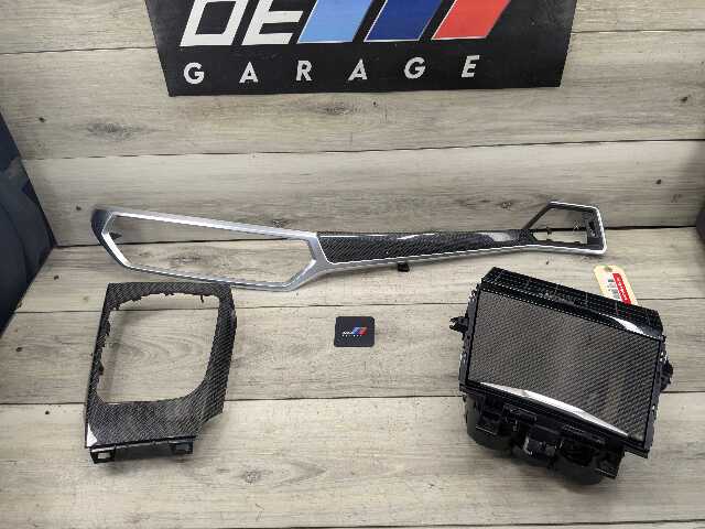 *OEM BMW PRE-LCI G80 G82 G83 CARBON FIBER Center Console Dash Interior Trim SET