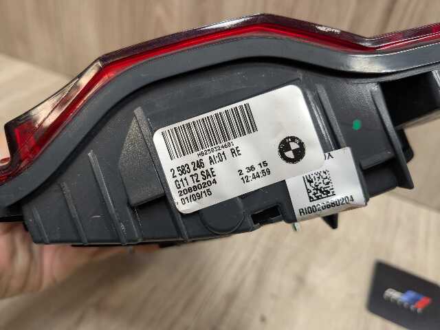 16-19 OEM BMW G11 G12 740 750 Rear Right Passenger Trunk Inner Stop Tail Light