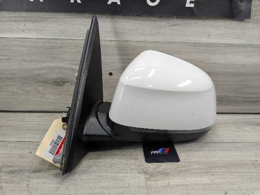 14-18 OEM BMW F15 X5 Left Driver Side Mirror Assembly Auto Dip Heated White