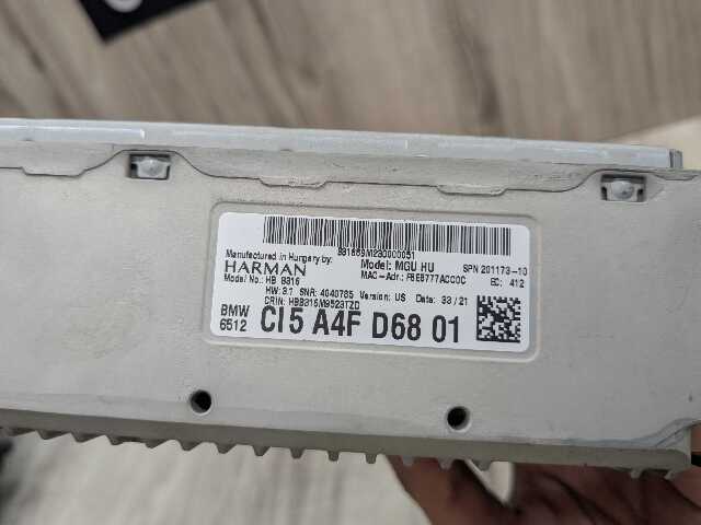 OEM BMW G20 G22 G23 G26 MGU HU Navigation Headunit Radio Audio Head Unit HW 3.1