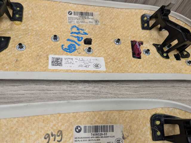 16-19 OEM BMW G12 750 Center Dash Doors Air Vent Wood Interior Light Trim SET