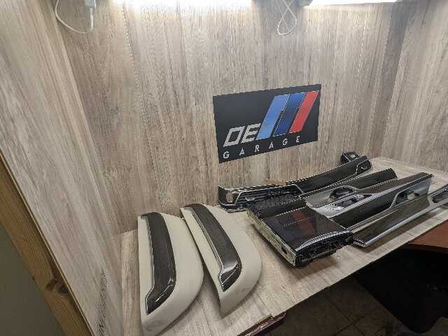 16-19 OEM BMW G12 750 Center Dash Doors Air Vent Wood Interior Light Trim SET