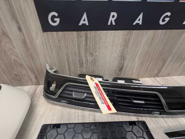 16-19 OEM BMW G12 750 Center Dash Doors Air Vent Wood Interior Light Trim SET