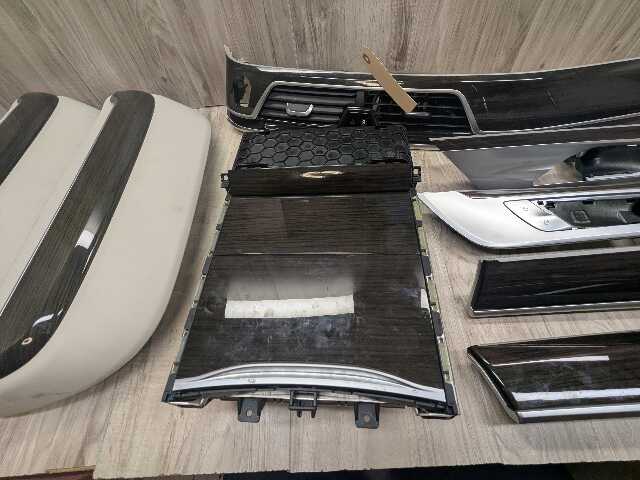 16-19 OEM BMW G12 750 Center Dash Doors Air Vent Wood Interior Light Trim SET