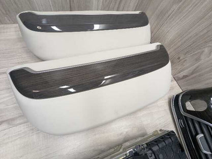 16-19 OEM BMW G12 750 Center Dash Doors Air Vent Wood Interior Light Trim SET