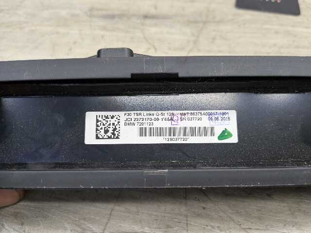 12-20 OEM BMW F30 F80 M3 Rear Left Driver Window Roller Sun Shade Blind Cover