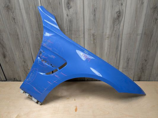 *NOTE* 15-20 OEM BMW F80 M3 Sedan Front Right Passenger Fender Panel Blue B68
