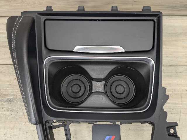 15-20 OEM BMW F80 F82 F83 M3 M4 Center Console Leather Trim Cover Black