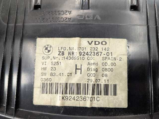 06-13 OEM BMW E90 E92 E93 Speedometer Instrument Gauge Cluster VDO