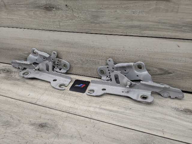 OEM BMW F22 F23 F30 F32 F33 F36 F80 F82 F83 Left Right Hood Hinges PAIR Silver