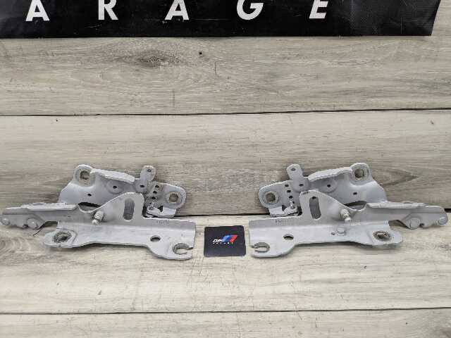OEM BMW F22 F23 F30 F32 F33 F36 F80 F82 F83 Left Right Hood Hinges PAIR Silver