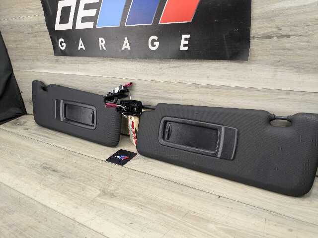 19-25 OEM BMW F95 G05 X5 X5M Interior Left Right Sun Visor Black SET