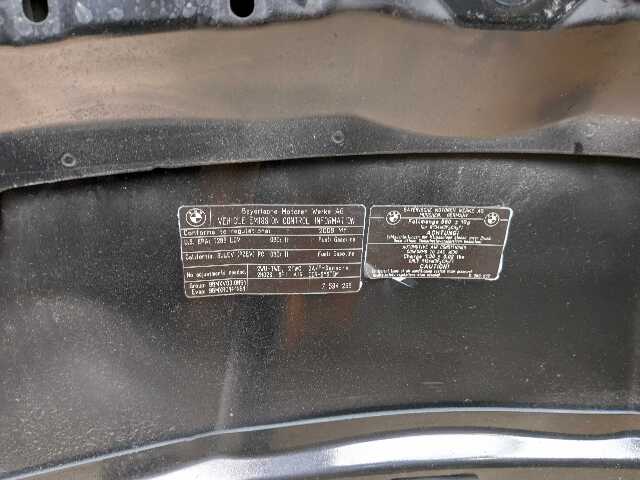 09-11 OEM BMW E90 E91 328 335 Sedan Hood Bonnet Panel Black Schwarz 2 (668)