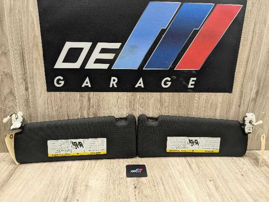 12-20 OEM BMW F30 F32 F36 F80 F82 M3 M4 Left Right Interior Sun Visor SET Black