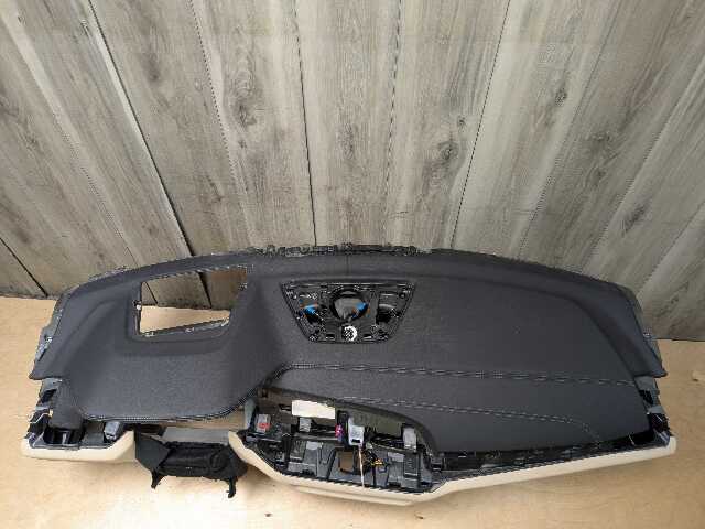 *19-23 OEM BMW G05 G07 X5 LEATHER Dashboard Cover Trim Panel BLACK/BEIGE w HUD
