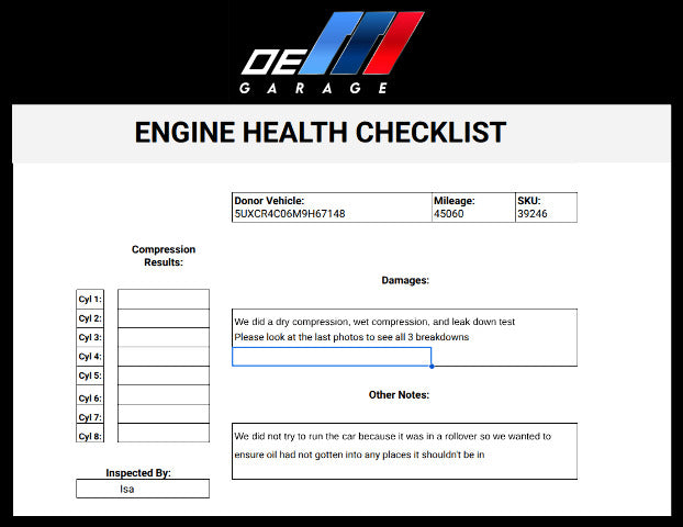 NOTE 20-24 OEM BMW X5 X6 G05 G06 Engine Motor Long Block RWD B58 2 Port Head 45k