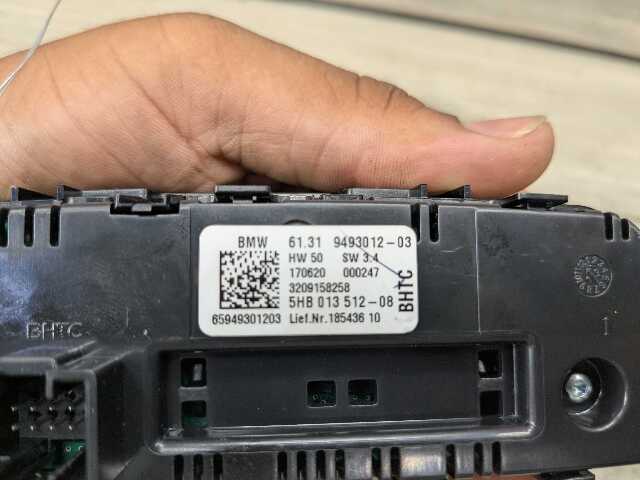 OEM BMW G20 G22 G23 G26 G80 G82 G83 Rear AC Air Climate Control Switch Module