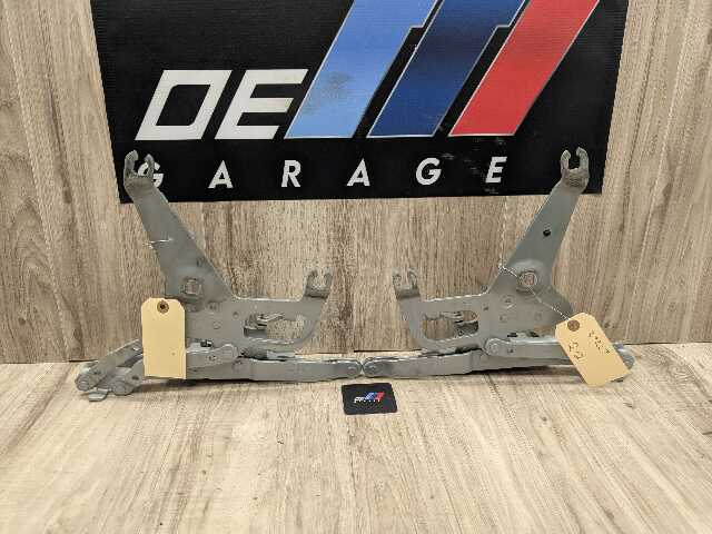 OEM BMW F15 F16 F85 X5 X6 Left Right Hood Hinge Support Bracket Brace SET Gray