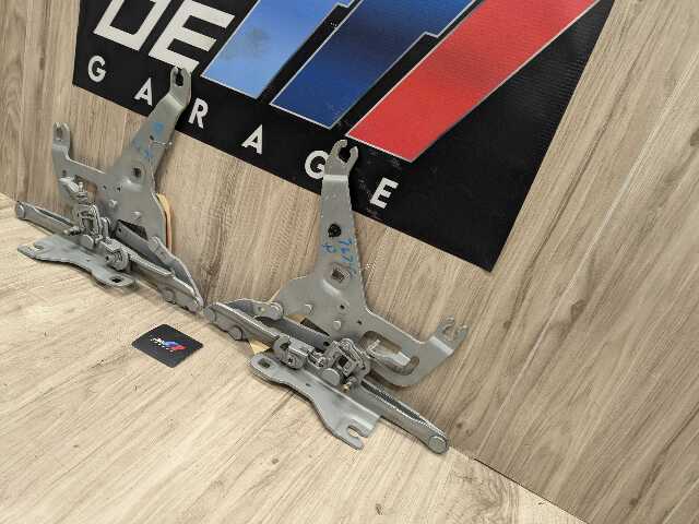 OEM BMW F15 F16 F85 X5 X6 Left Right Hood Hinge Support Bracket Brace SET Gray