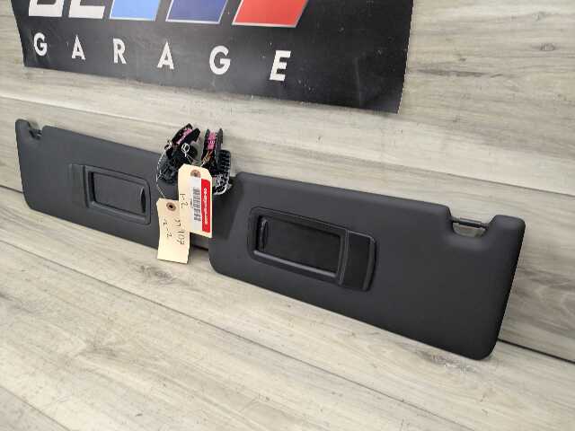 19-25 OEM BMW G20 G80 330 M340 M3 Left Right Side Interior Sun Visor PAIR Black