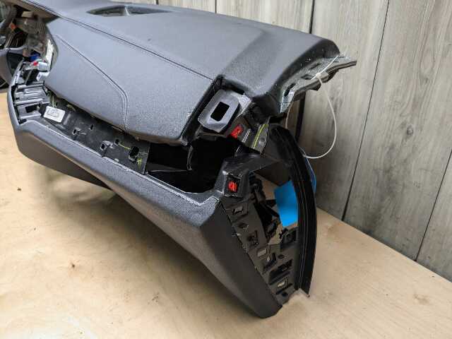 *19-23 OEM BMW G05 G07 X5 LEATHER Dashboard Cover Trim Panel BLACK/BLACK w HUD